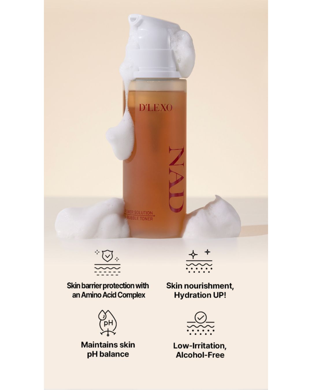 Dermaline D'Lexo NAD Power Solution Bubble Toner