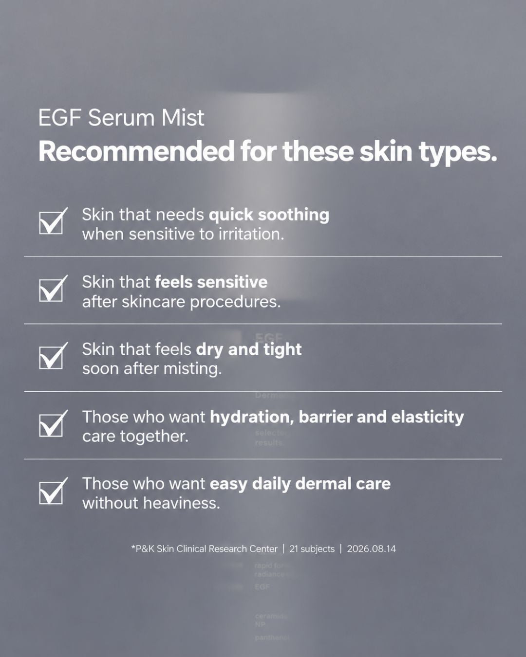 glow EGF serum mist