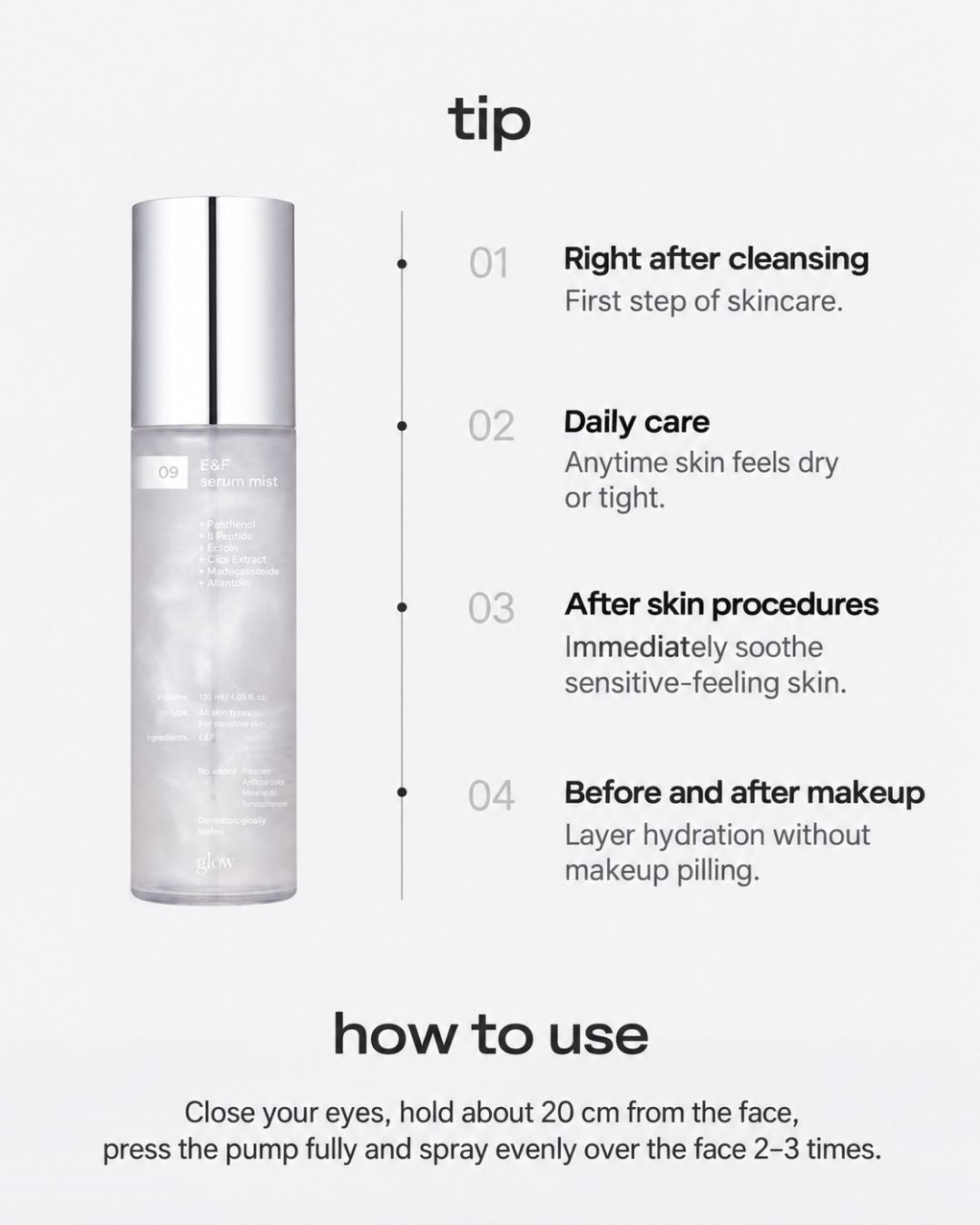 glow EGF serum mist