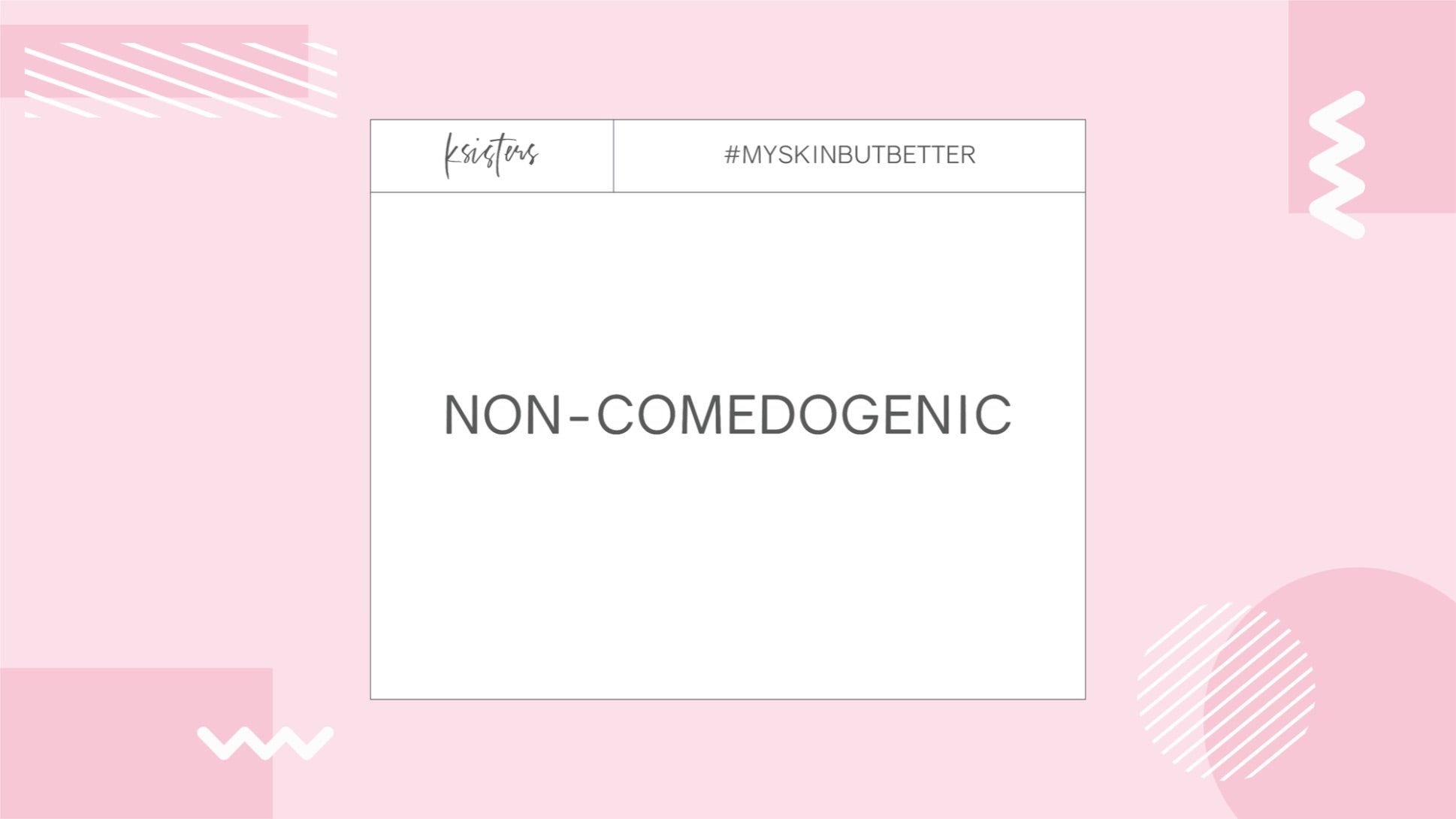 Non-comedogenic