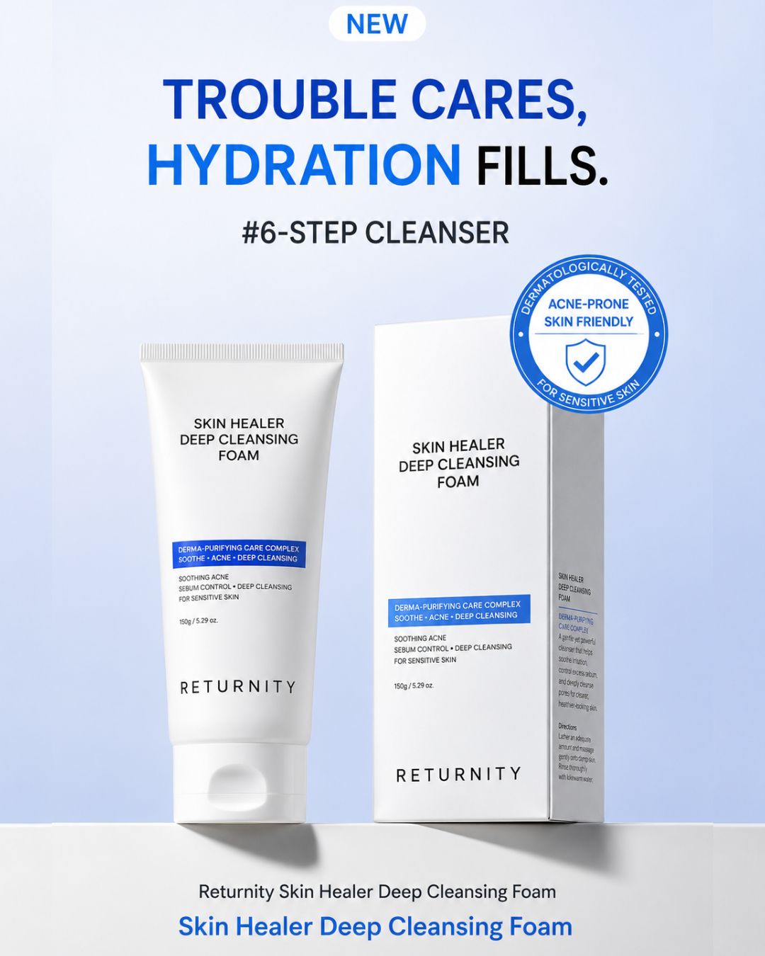 [PROMO] Returnity Skin Healer Deep Cleansing Foam