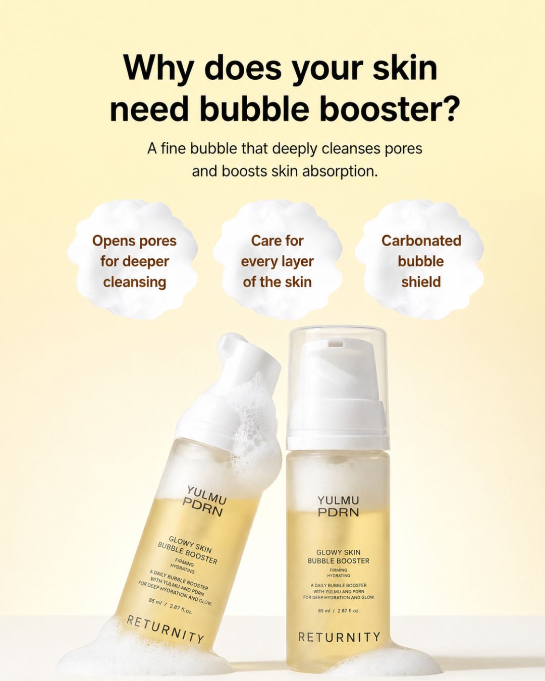 [PROMO] Returnity Yulmu Line Bundle (Yulmu Skinclean Mask + Gel Mask (5EA) + Toner + Bubble Booster)