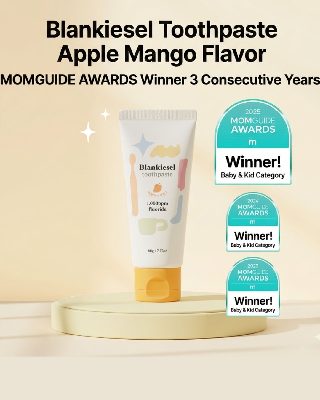 [PROMO] Blankiesel Toothpaste for Newborns (6 months & above) - Apple Mango