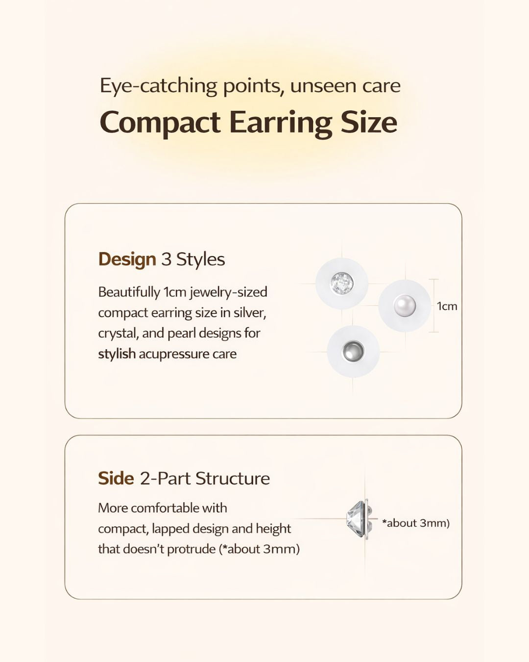 [PROMO] Returnity Ear V2 Acupressure Patch (Crystal/Pearl/Silver)