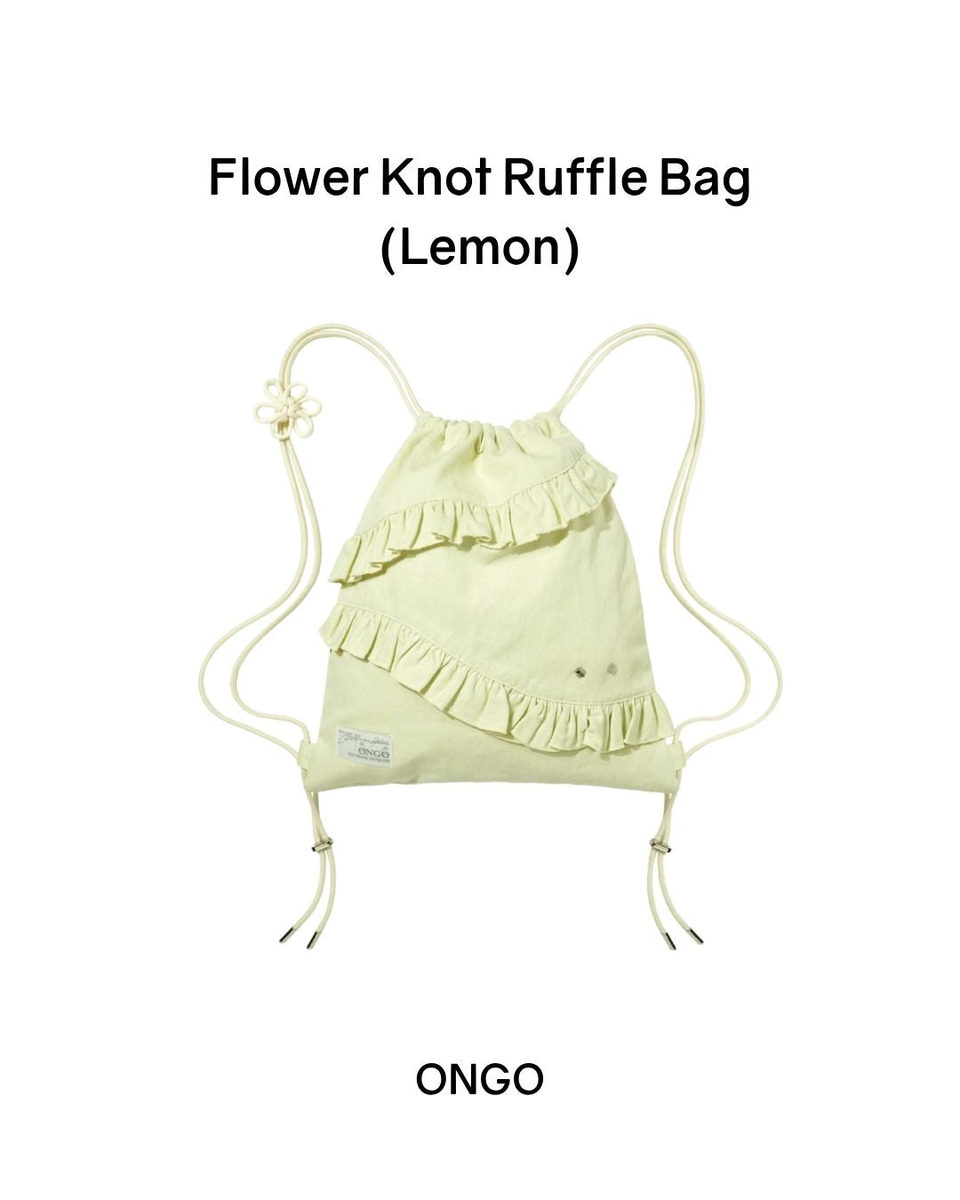 [PREORDER] ONGO Flower Knot Ruffle Bag (Dispatch Date: 17-21 Aug)
