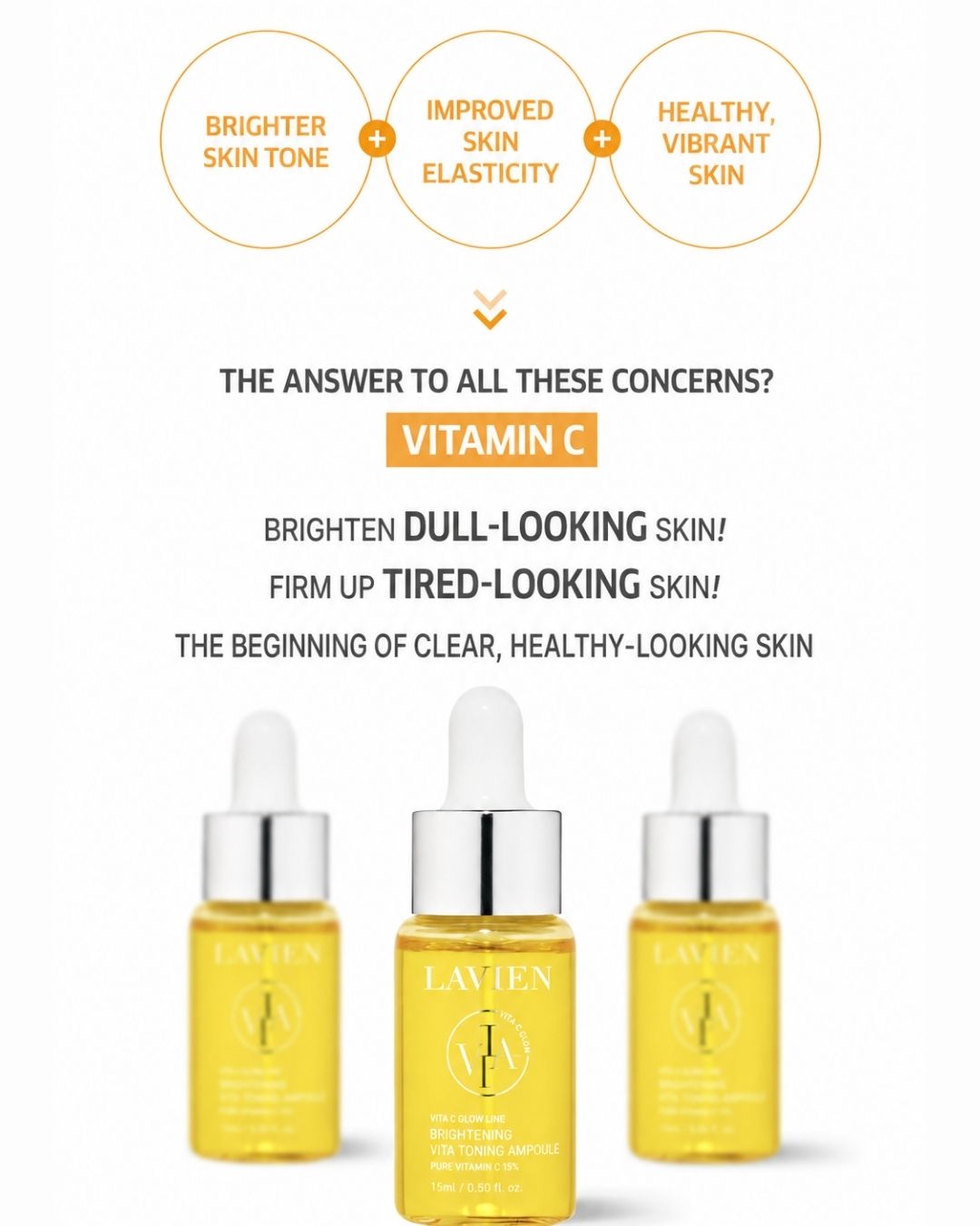 Lavien Vita C Glow Line Brightening Vita Toning Ampoule