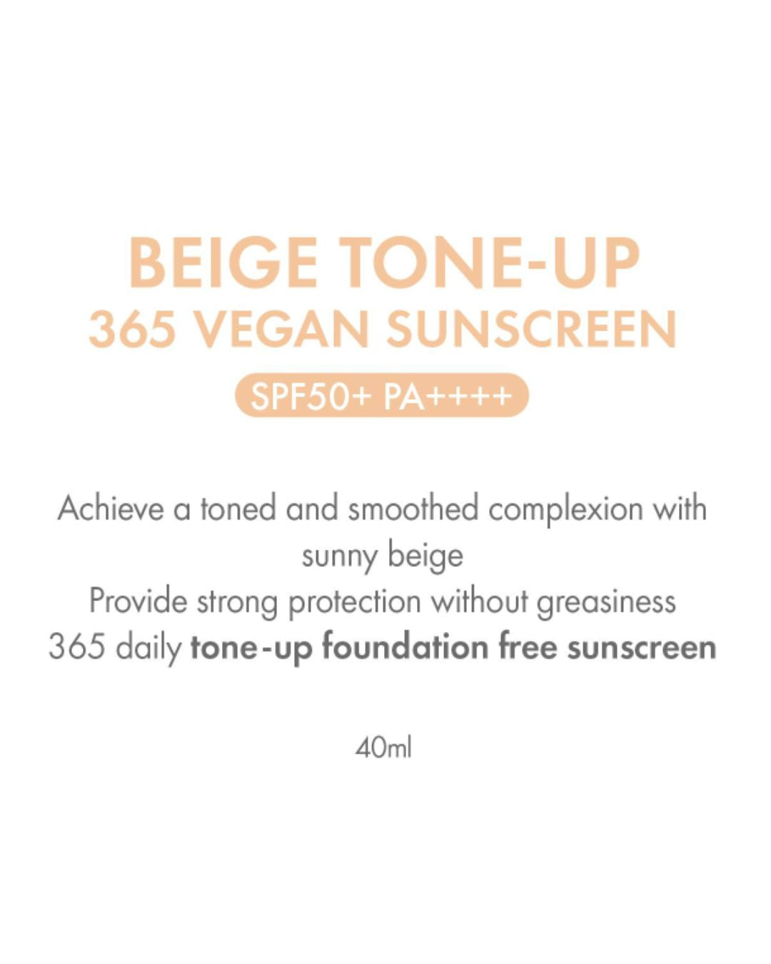[PROMO] AMUSE Beige Tone-Up 365 Vegan Sunscreen SPF 50+ PA++++