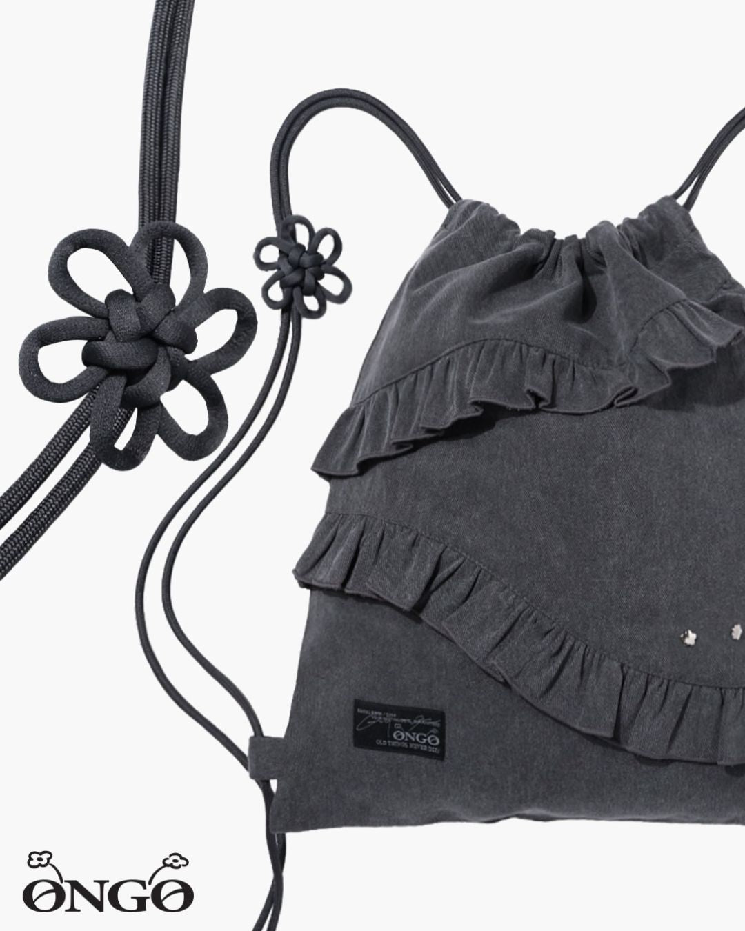 [PREORDER] ONGO Flower Knot Ruffle Bag (Dispatch Date: 17-21 Aug)