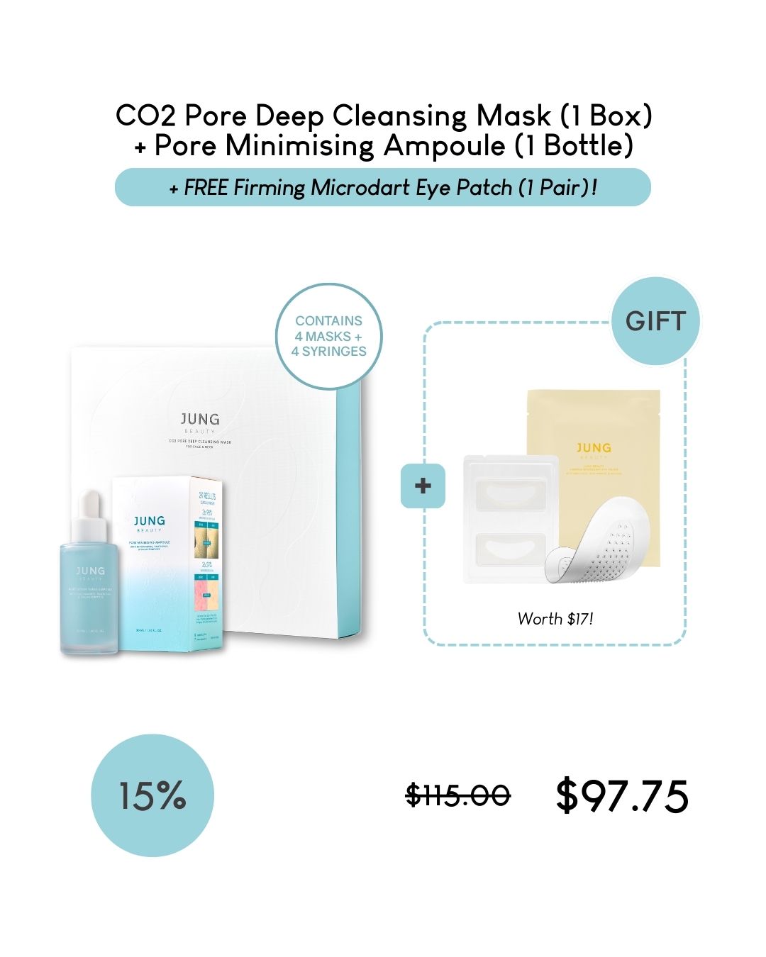 [PROMO] Jung Beauty Pore Minimising Ampoule with Niacinamide, Panthenol & Galactomyces