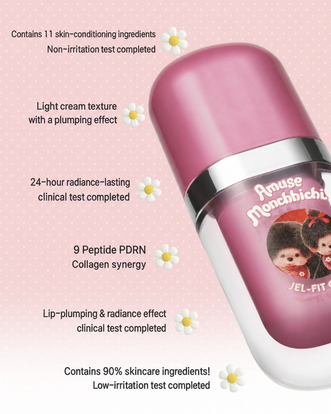 [PROMO] AMUSE x MONCHHICHI Jel-Fit Gloss [Limited Edition]