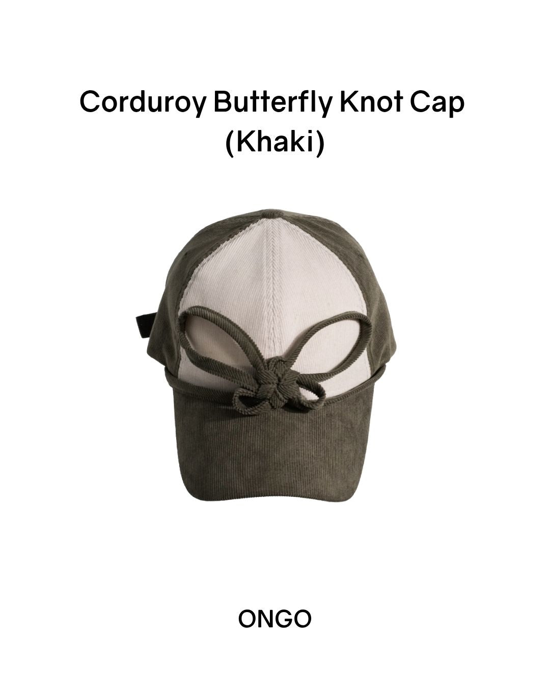 [PREORDER] ONGO Corduroy Butterfly Knot Cap (Dispatch Date: 17-21 Aug)