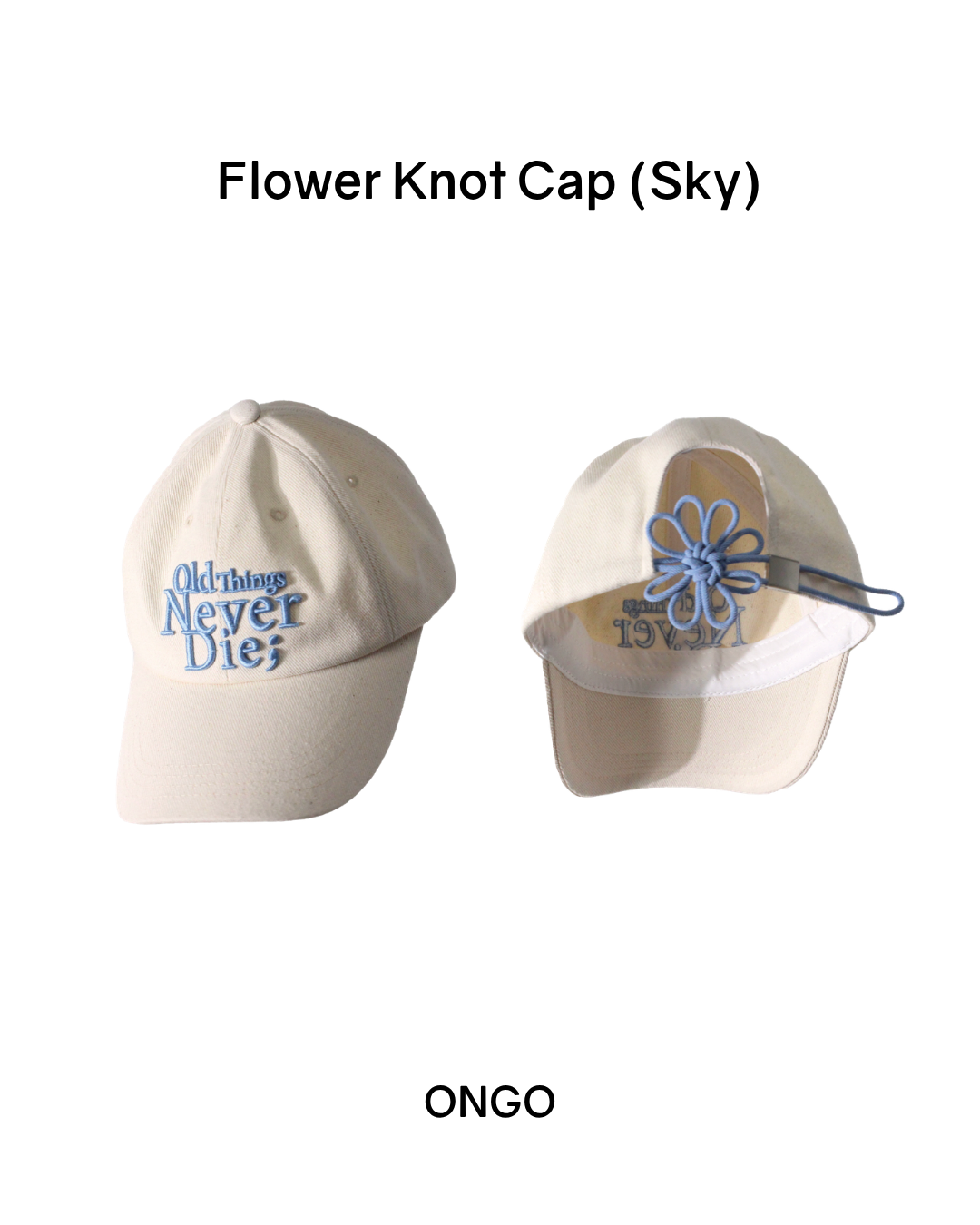 [PREORDER] ONGO Flower Knot Cap (Dispatch Date: 17-21 Aug)