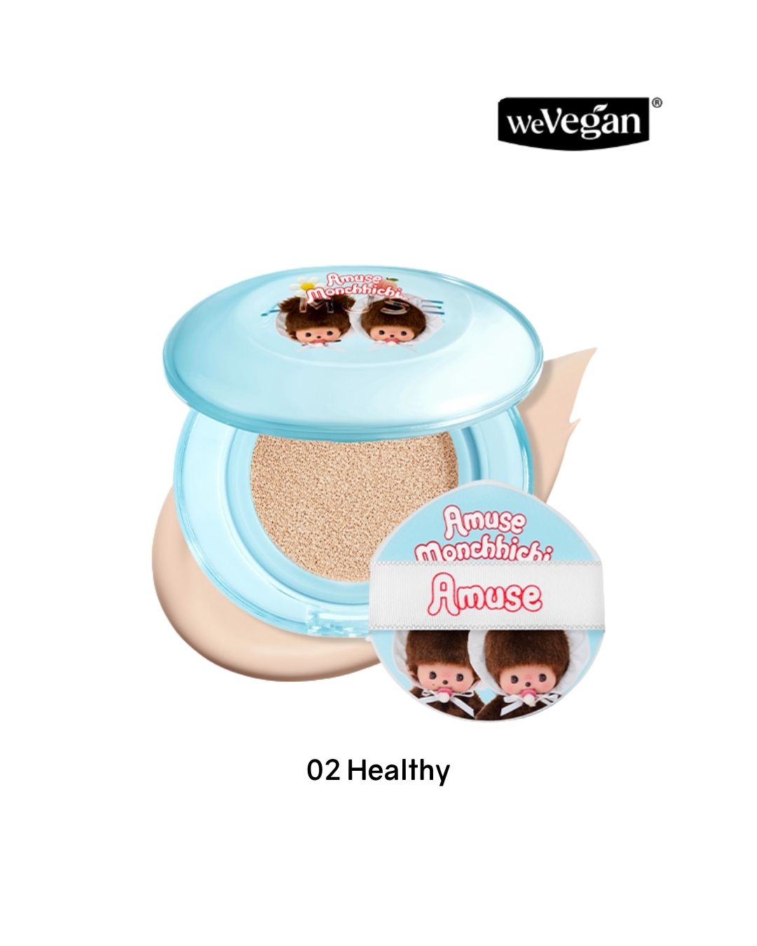 [PROMO] AMUSE x MONCHHICHI Airy Pore Cover Cushion [Limited Edition]