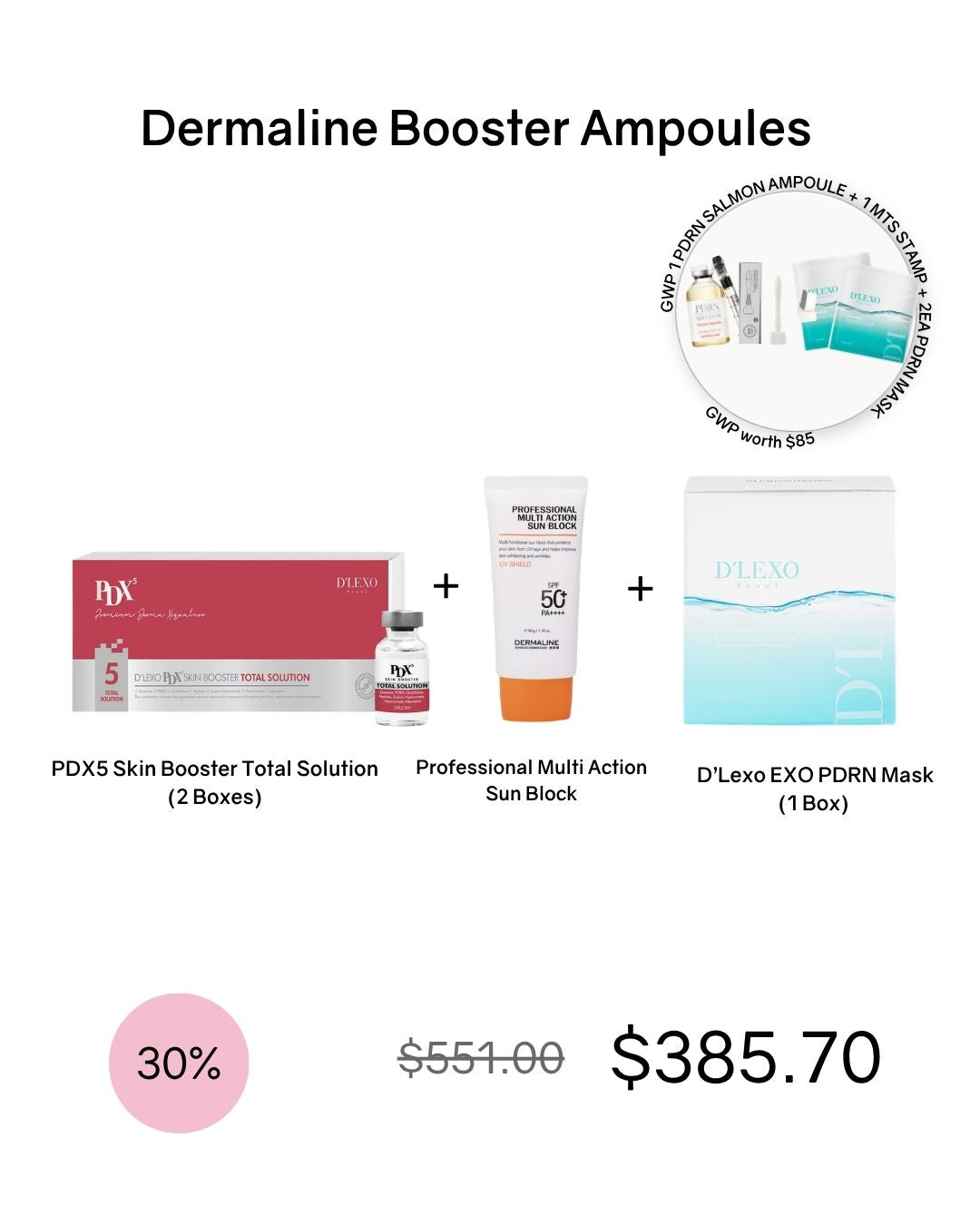 [Online Exclusive] Dermaline Booster Kits (comes with GWP!)