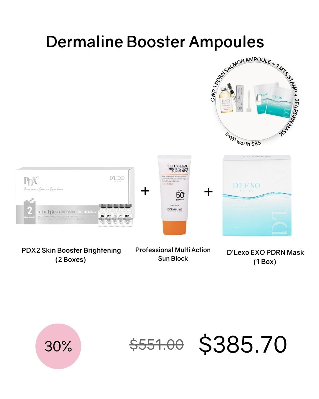 [Online Exclusive] Dermaline Booster Kits (comes with GWP!)